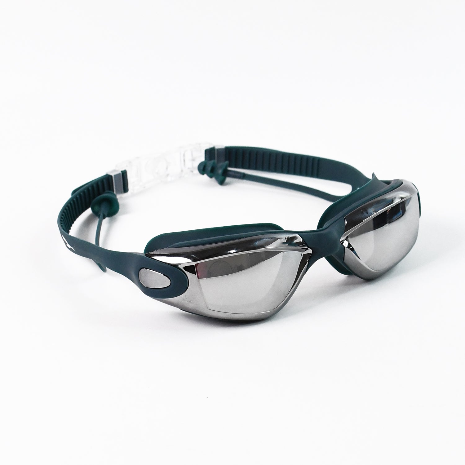 Knx Professional Anti-Fog UV Protection Swimming Goggles with Mirrored Lenses and Earplugs Knx Professional Anti-Fog UV Protection Swimming Goggles with Mirrored Lenses and Earplugs